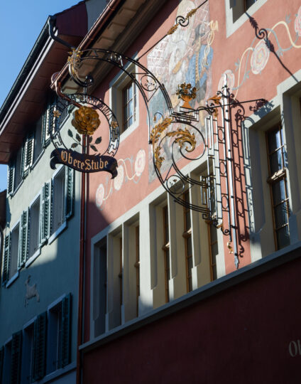 Kulturhaus Ober Stube Schild an der Fassade